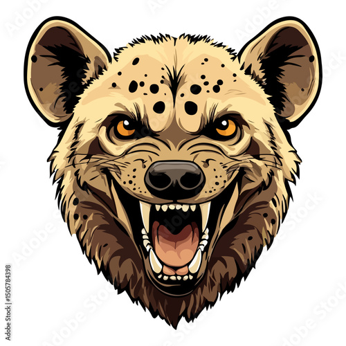 hyena, animal, vector, transparent background, mammal, wildlife, nature, zoo, isolated, canine, predator, breed, safari, wild, symbol