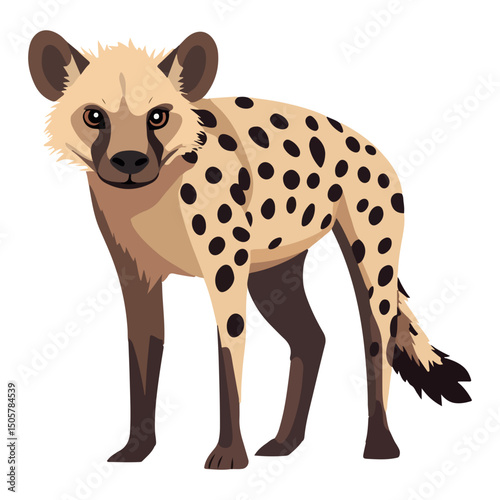 hyena, animal, vector, transparent background, mammal, wildlife, nature, zoo, isolated, canine, predator, breed, safari, wild, symbol
