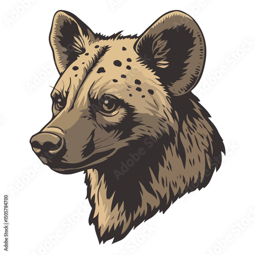 hyena, animal, vector, transparent background, mammal, wildlife, nature, zoo, isolated, canine, predator, breed, safari, wild, symbol