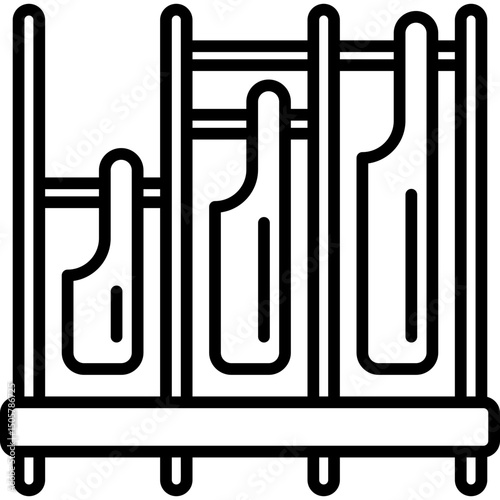 Angklung Line Icon
