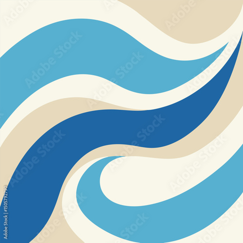 abstract blue wave background