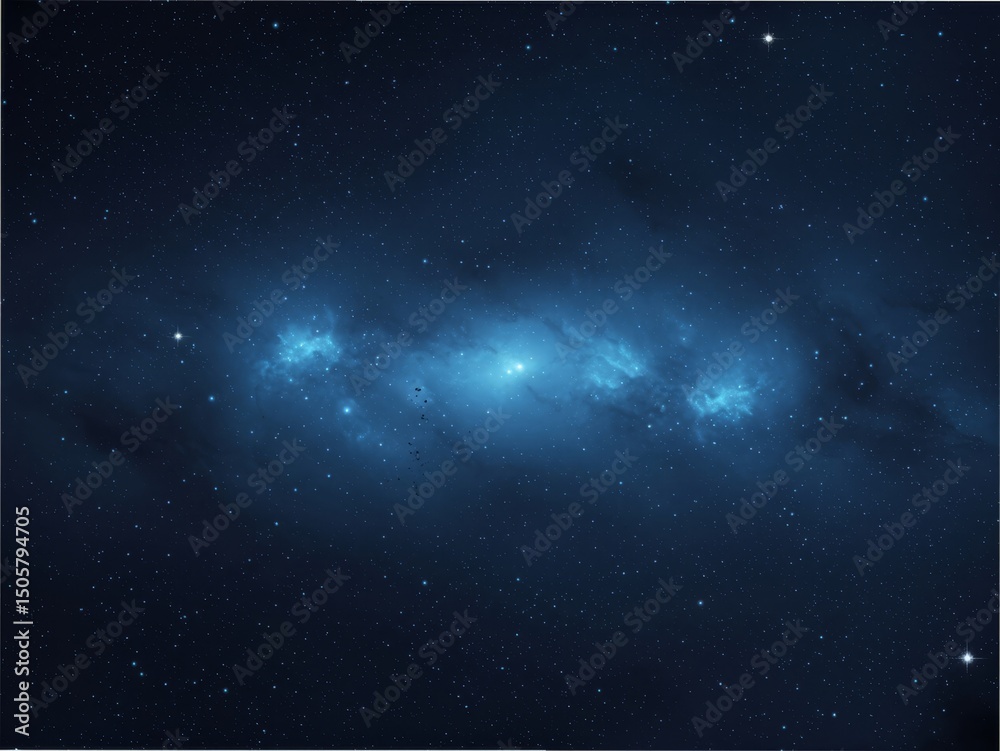 Fototapeta premium Celestial nebula cosmic dust starry night sky