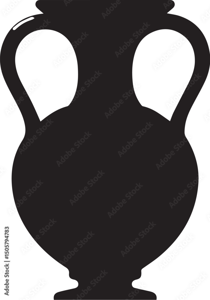 Fototapeta premium Artistic vase icon vector illustration