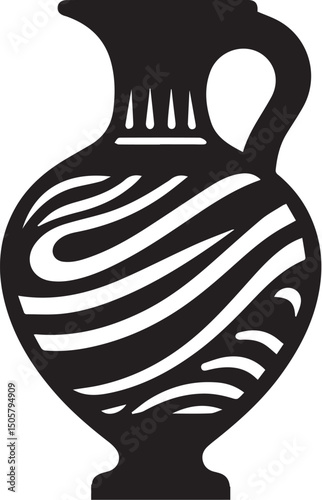 Artistic vase icon vector illustration