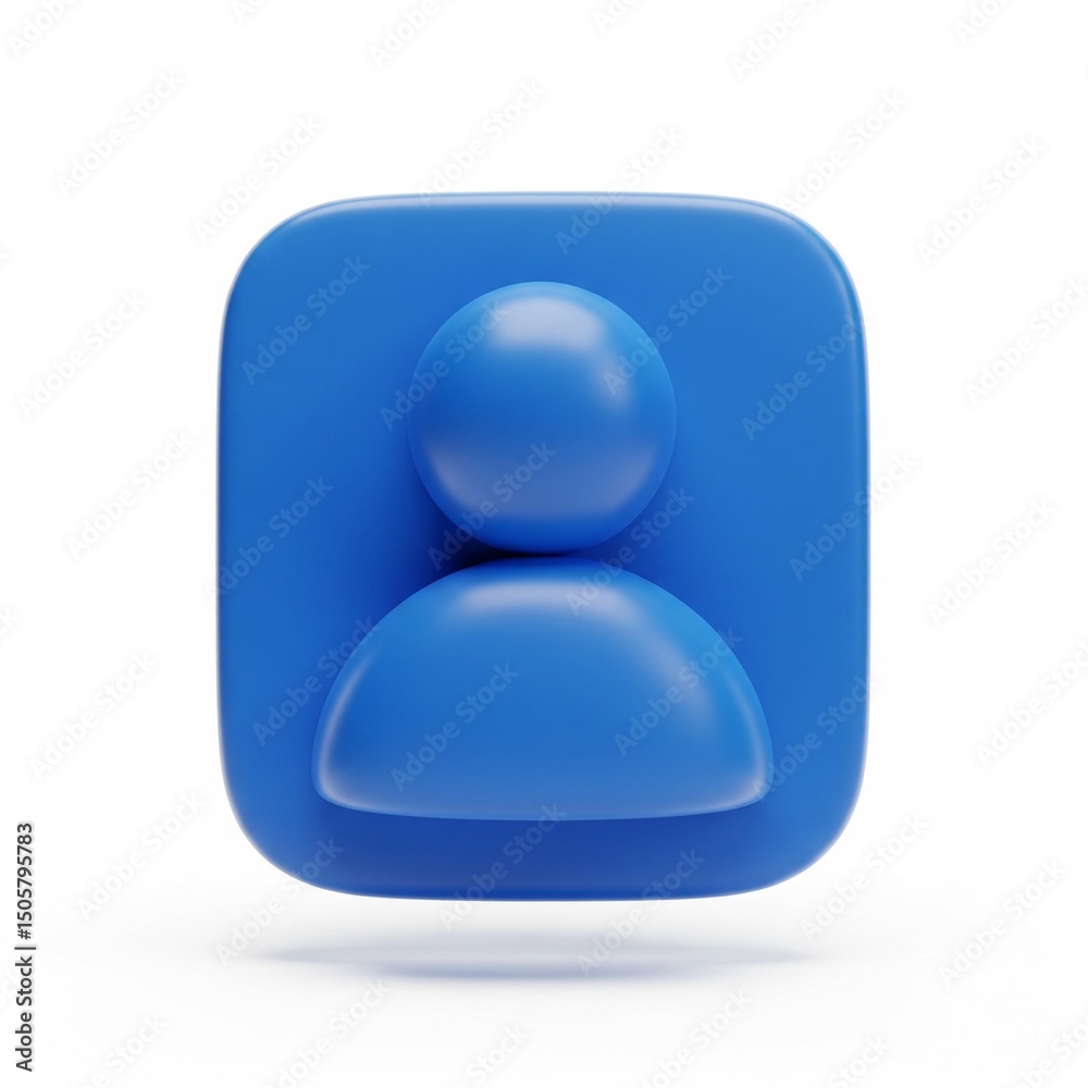 blue glossy button blue glossy button