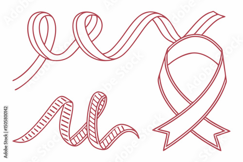 Heart Shaped Candy Canes Forming a Love Symbol for Holiday and Valentine Celebration