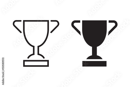 trophy icon vector