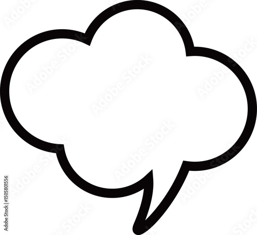 もこもこ雲の吹き出し