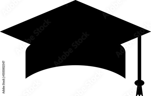 Graduation Cap Icons. Student hat with academic degree. success achievement education. university graduation ceremony concept

