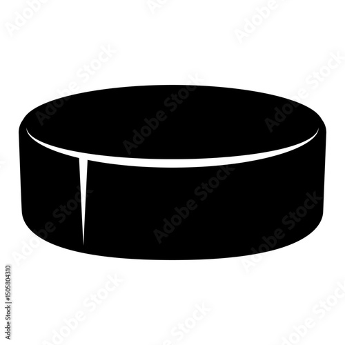 Hockey puck icon vector. Hockey illustrator sign. Puck symbol or logo.