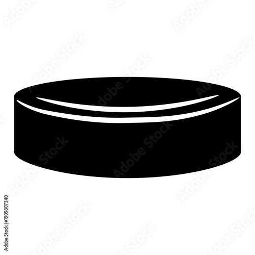 Hockey puck icon vector. Hockey illustrator sign. Puck symbol or logo.