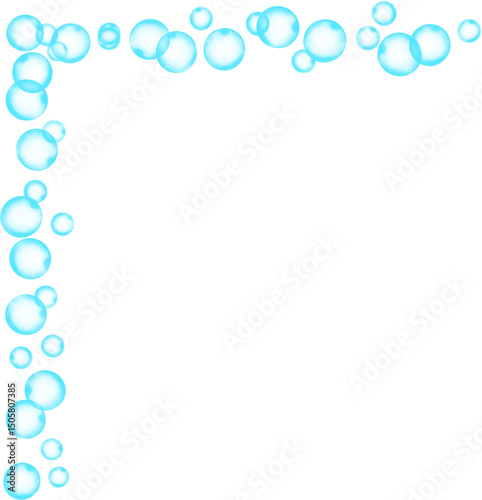 Bubbles Corner Frame Border