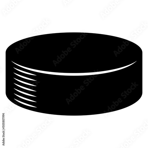 Hockey puck icon vector. Hockey illustrator sign. Puck symbol or logo.