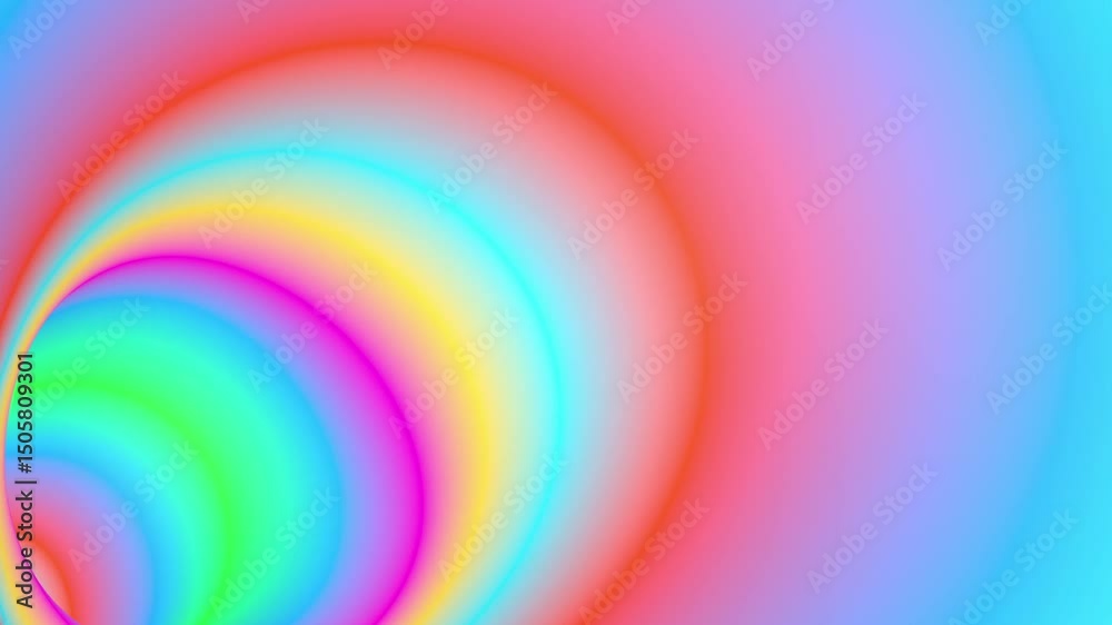 color trendy tunnel able to loop endless