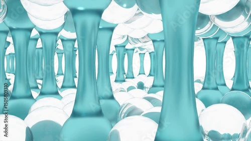 skin care structure glass material able to loop