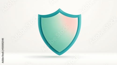 Free Download Clean and modern 3D thin-line safety icon, floating and isolated on bright white - GFXLoad