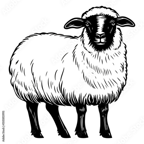 valais blacknose sheep, animal, vector, transparent background, sheep, mammal, farm, wool, nature, agriculture, livestock, grazing, cute, farm animal, pasture, rural, countryside, black, white
