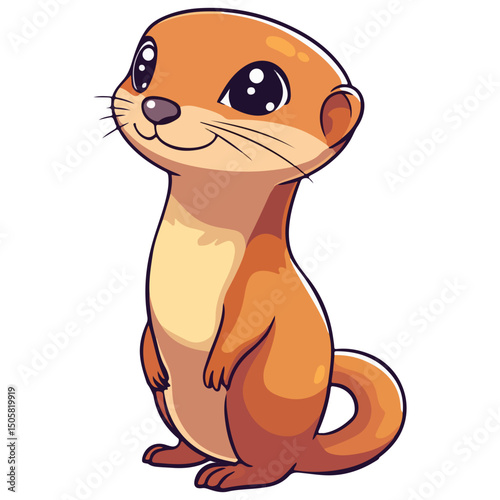 weasel, animal, vector, transparent background, mammal, rodent, cute, wildlife, wild, nature, symbol, zoo, isolated