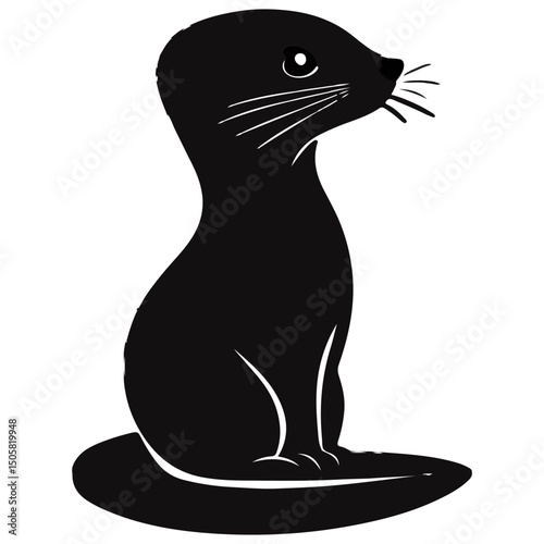 weasel, animal, vector, transparent background, mammal, rodent, cute, wildlife, wild, nature, symbol, zoo, isolated