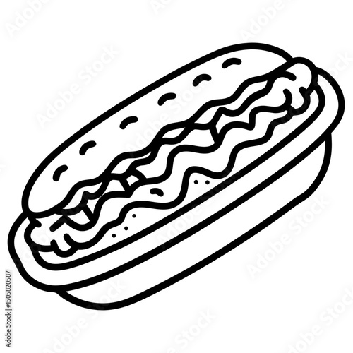 hot dog vector illustration