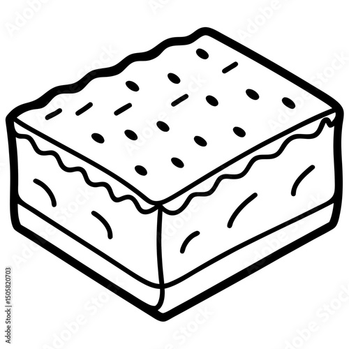 cake on a white background