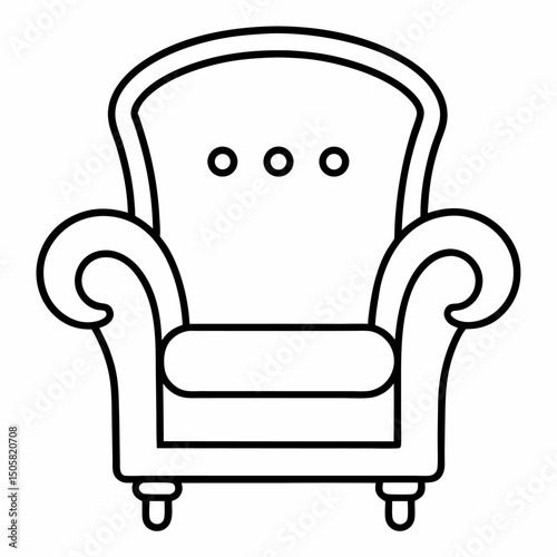 armchair vector illustration