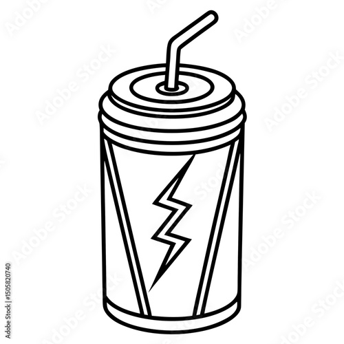 vector illustration of a soda can
