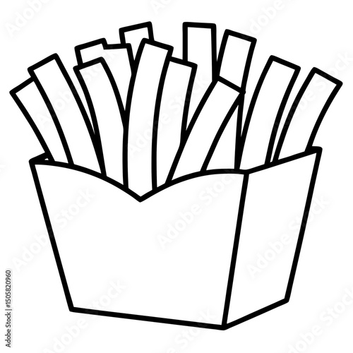 french fries with ketchup