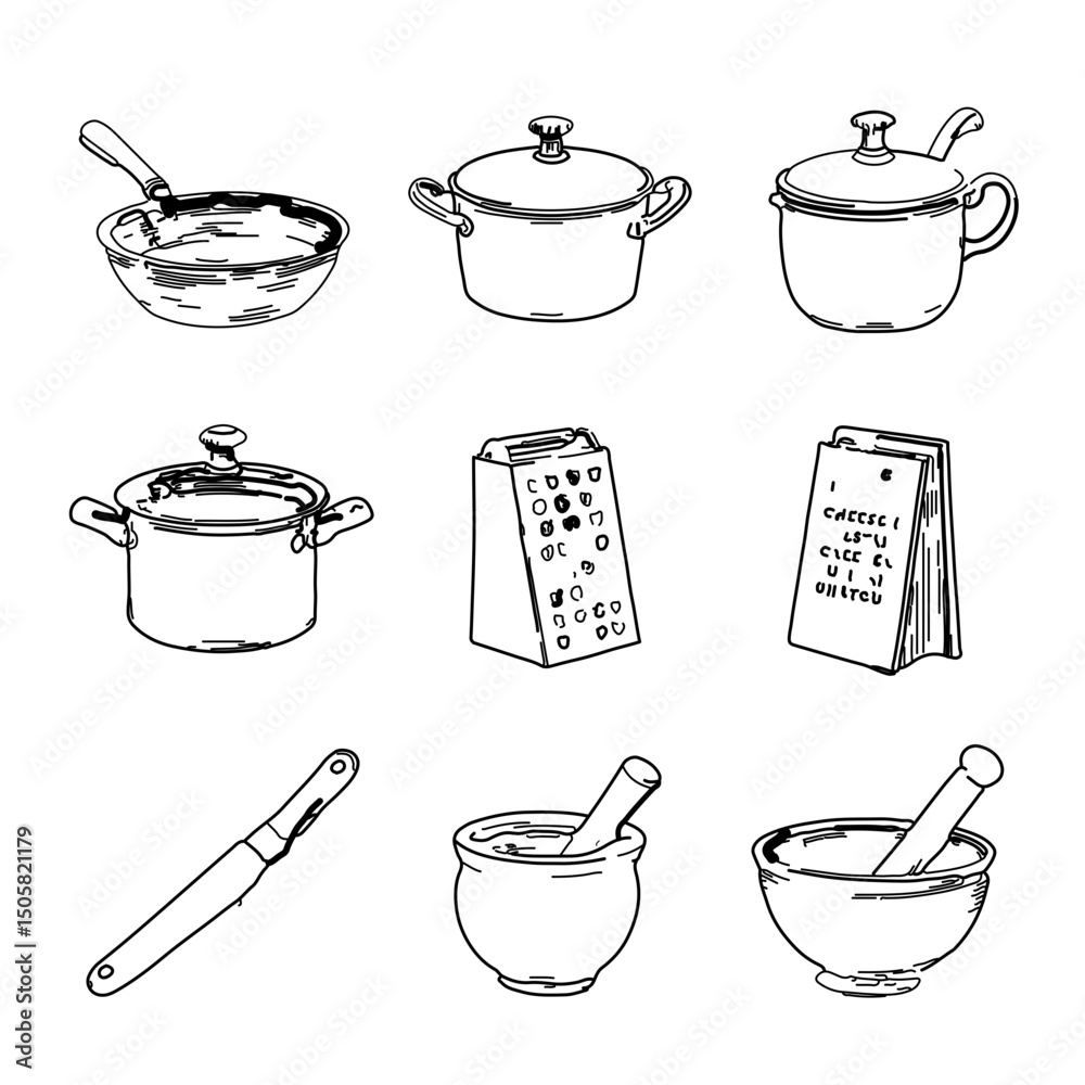 Obraz premium Vintage Kitchen Tools and Cooking Utensils 