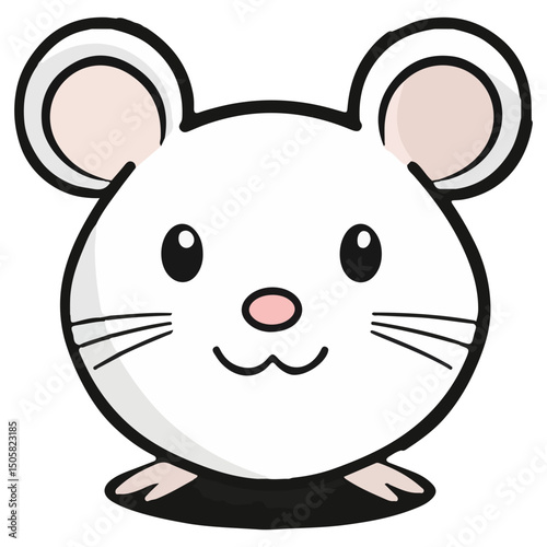 white wolf, animal, vector, transparent background, rat, white, mouse, rodent, isolated, mammal, cute, furry, small, nature