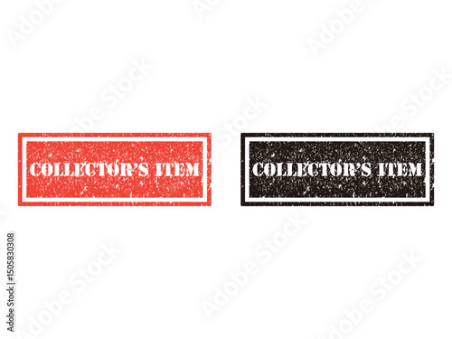 collectors item grunge stamp design, vector, isolated on transparent background