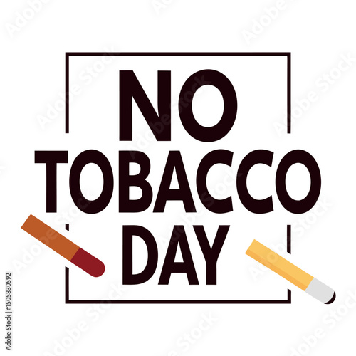 No tobacco day vector illustration.
