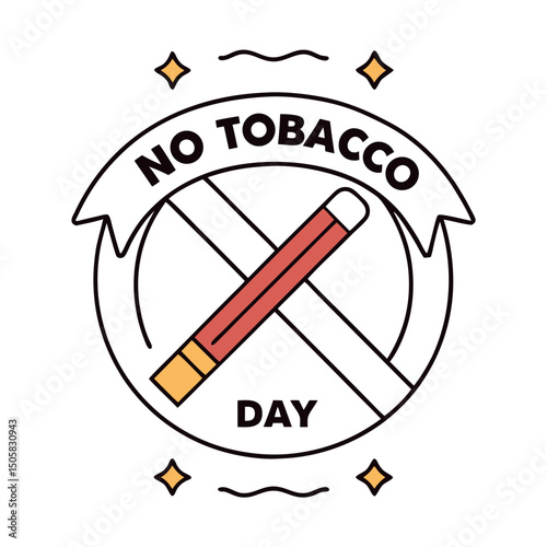No tobacco day vector illustration.
