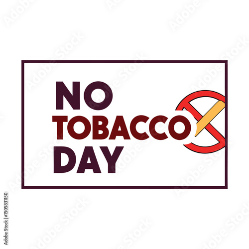 No tobacco day vector illustration.
