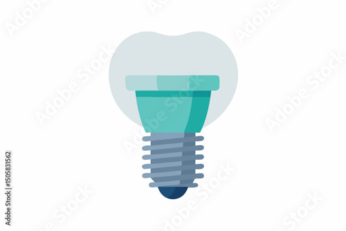 Dental Implant Crown Abutment Tooth Restoration Icon
