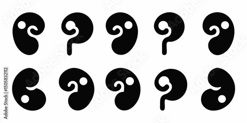 Urology kidney logo design template