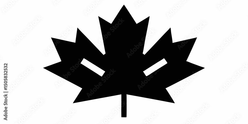 Fototapeta premium Maple leaf logo design template