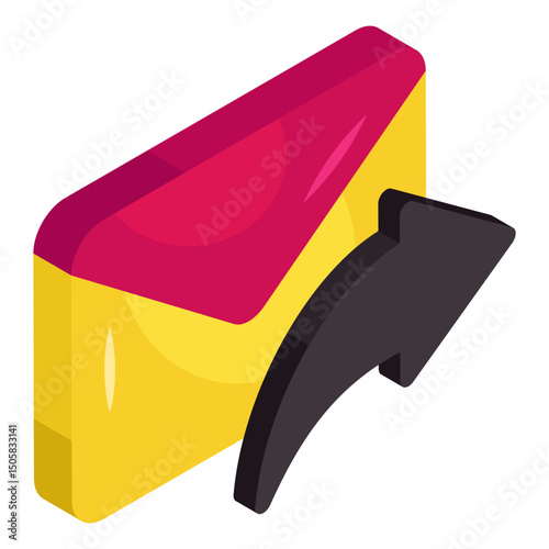 Modern design icon of send mail