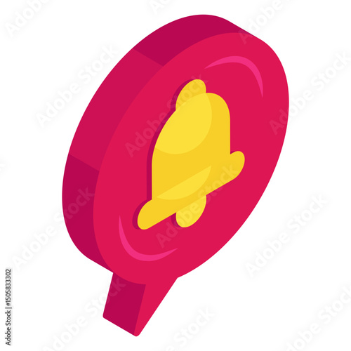 An icon design of chat notification 