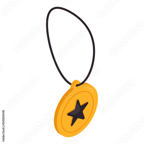 An icon design of pendant 