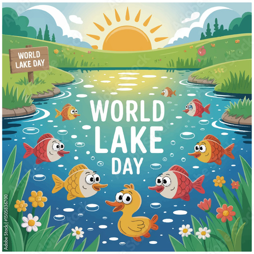 World Lake Day flyer poster image 15.eps