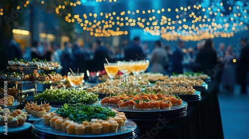 Elegant outdoor catering event
