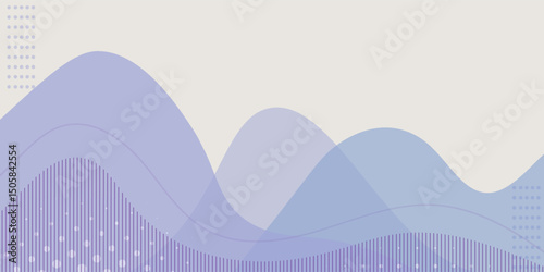 Graphs, diagrams, parabolas, geometric shapes on Blue green gradient vector background illustration in abstract style. Modern concept for presentation, background for your interface, advertising, text