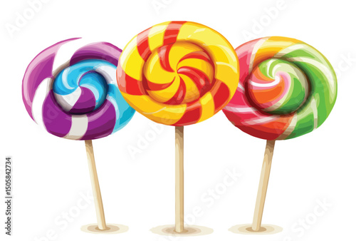 set of candy vector art