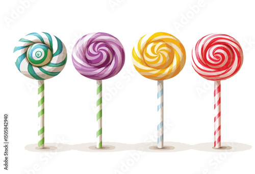 set of candy vector art