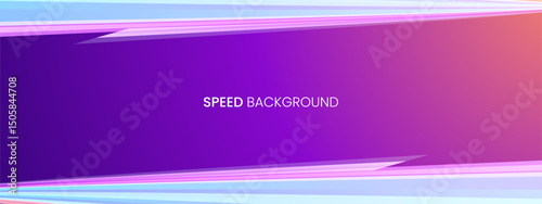 Speed Light  Futuristic Purple gradient line background. Technology velocity movement pattern for banner