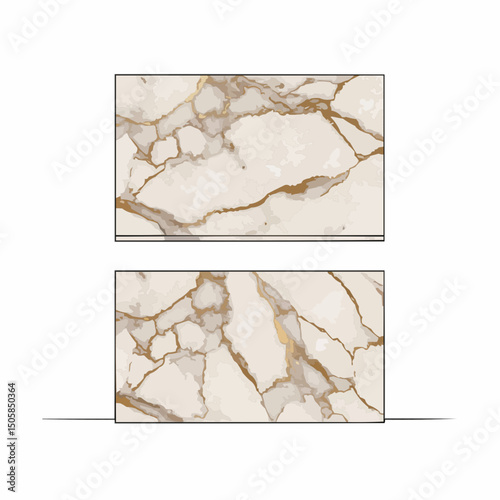 Elegant marble stone slab, featuring luxurious golden veins, perfect for interior design projects