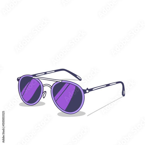 Flat Vector of Sunglasses – Summer Accessory Icon
