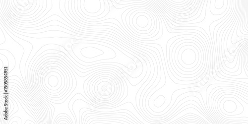 Abstract black and white topographic contours lines of mountains. Topography map art curve drawing. vector illustration. wave Line topography map contour background, background.