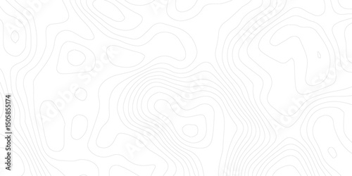 Abstract black and white topographic contours lines of mountains. Topography map art curve drawing. vector illustration. wave Line topography map contour background, background.